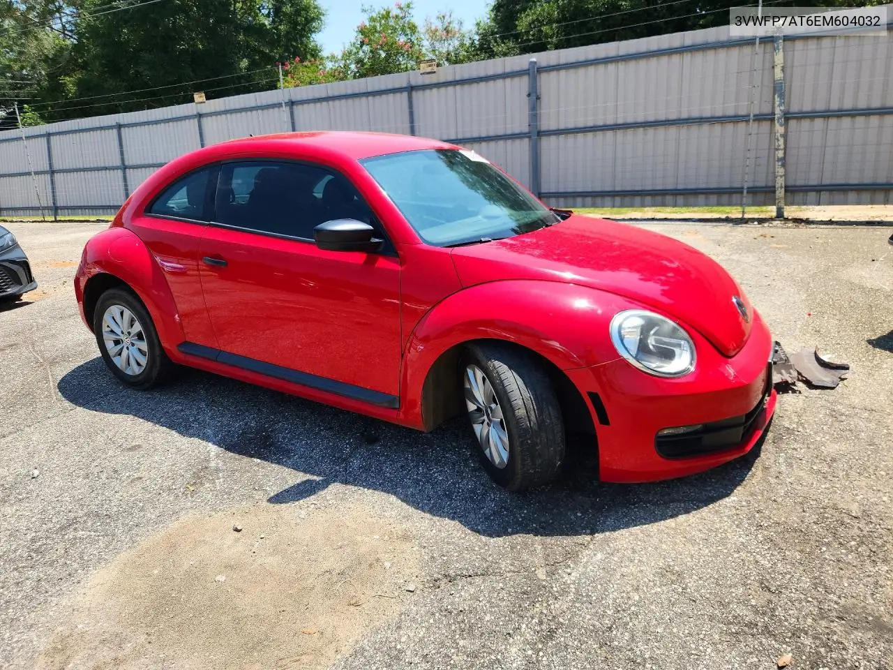 2014 Volkswagen Beetle VIN: 3VWFP7AT6EM604032 Lot: 59385866