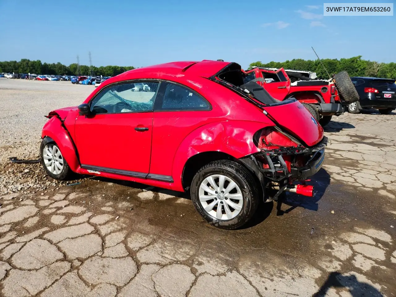 2014 Volkswagen Beetle VIN: 3VWF17AT9EM653260 Lot: 59890356