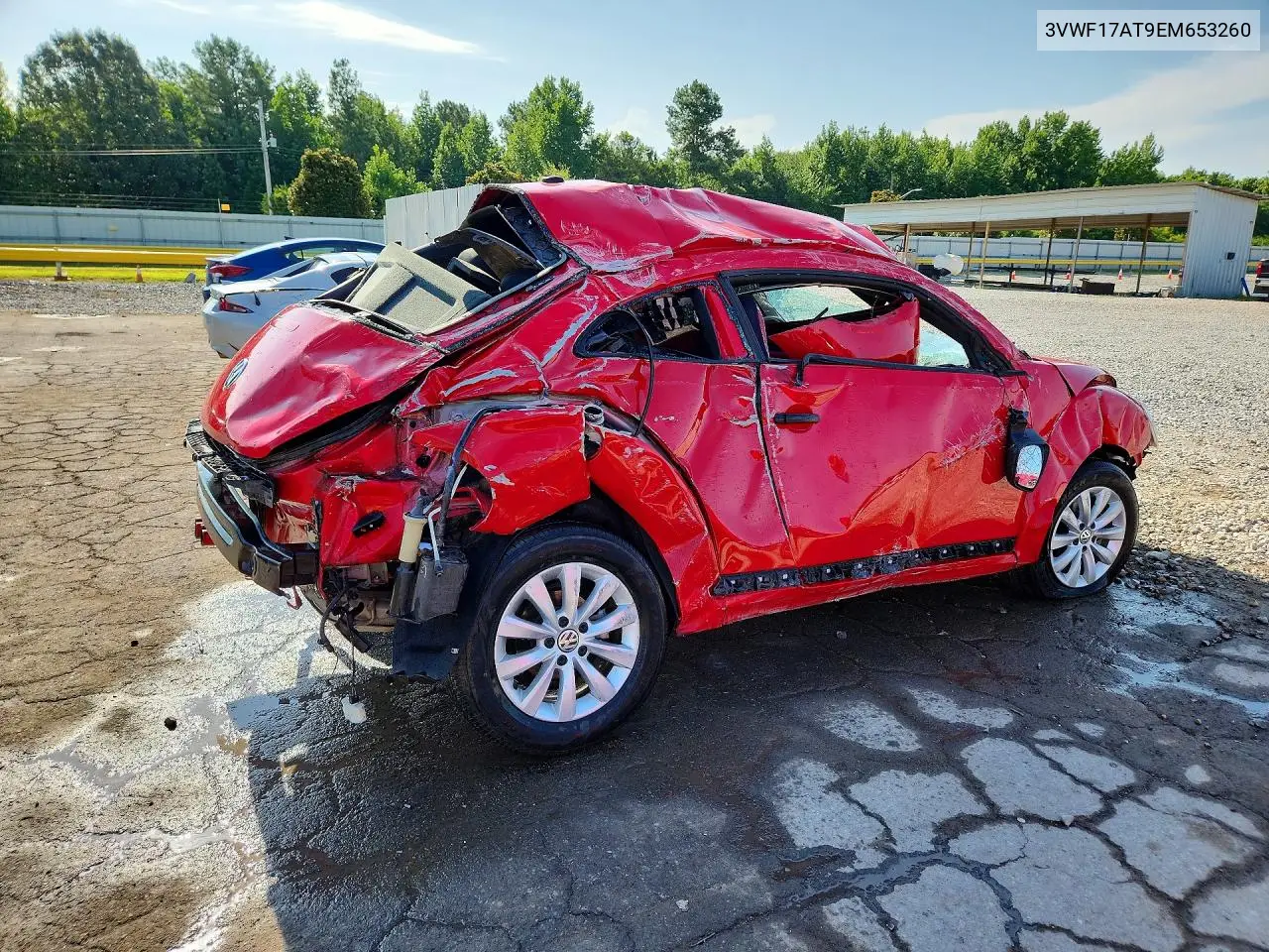 2014 Volkswagen Beetle VIN: 3VWF17AT9EM653260 Lot: 59890356