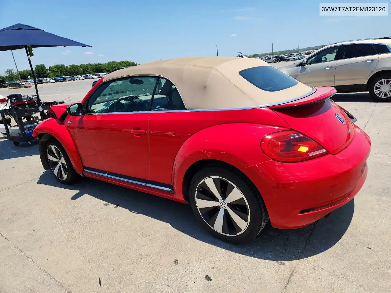 2014 Volkswagen Beetle Turbo VIN: 3VW7T7AT2EM823120 Lot: 59991206