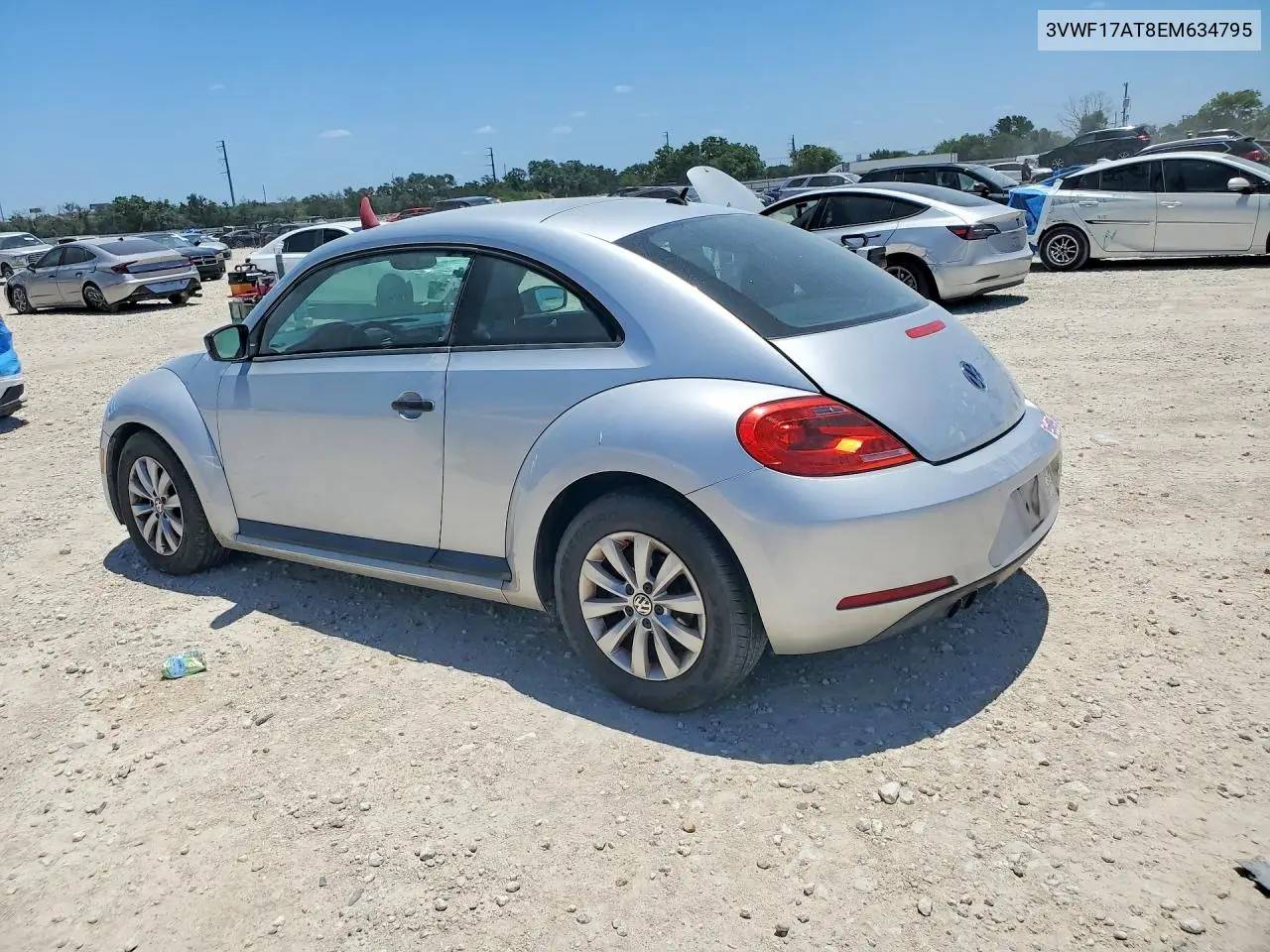 2014 Volkswagen Beetle VIN: 3VWF17AT8EM634795 Lot: 60177536