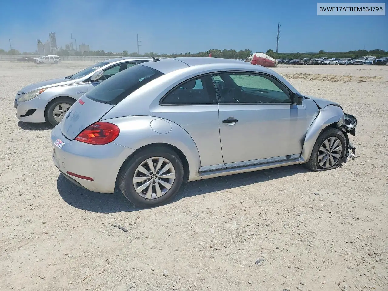 2014 Volkswagen Beetle VIN: 3VWF17AT8EM634795 Lot: 60177536