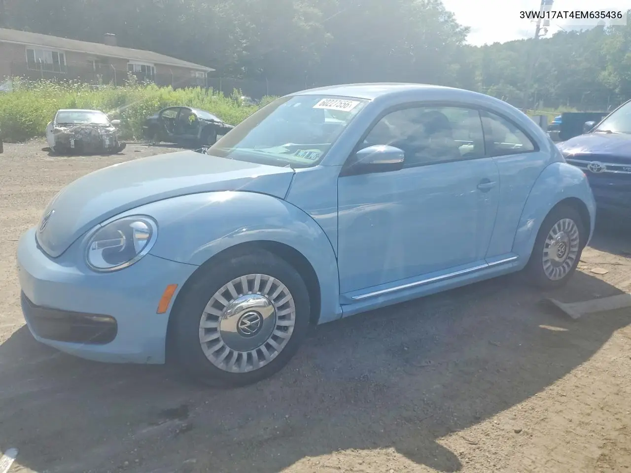 2014 Volkswagen Beetle VIN: 3VWJ17AT4EM635436 Lot: 60227556