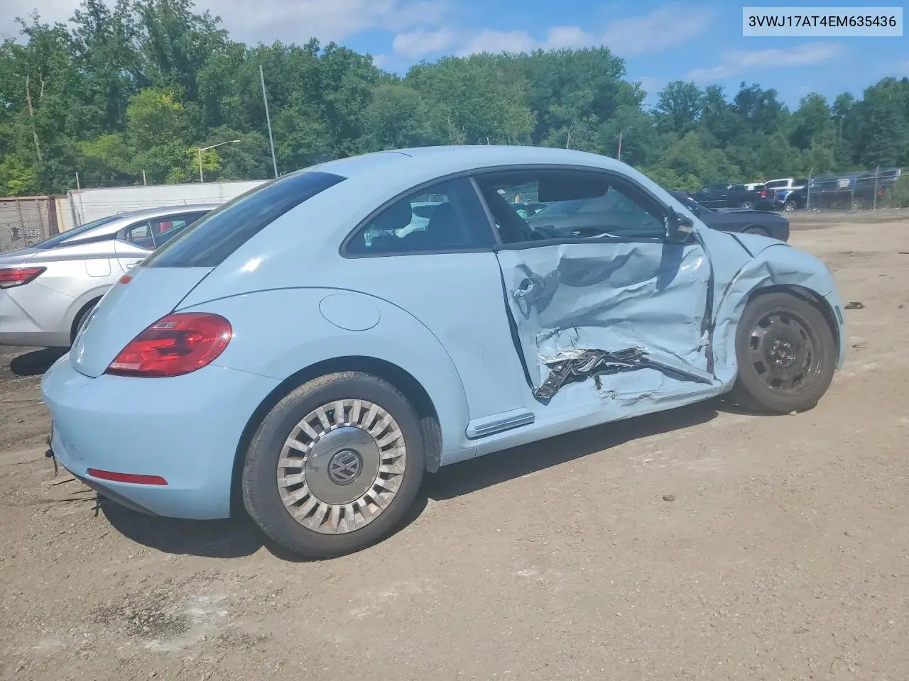 2014 Volkswagen Beetle VIN: 3VWJ17AT4EM635436 Lot: 60227556
