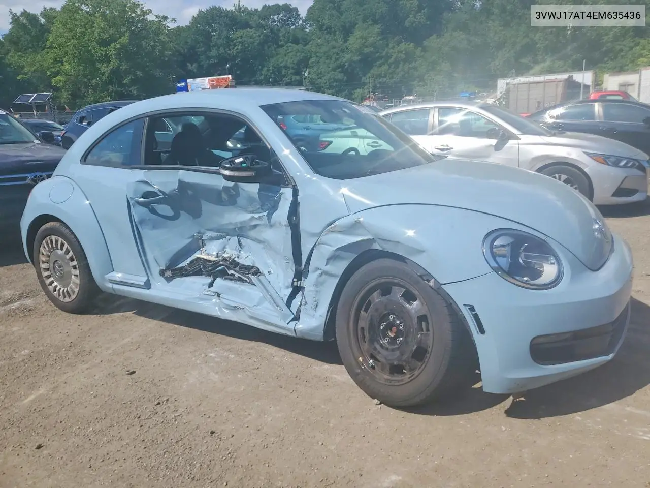 2014 Volkswagen Beetle VIN: 3VWJ17AT4EM635436 Lot: 60227556