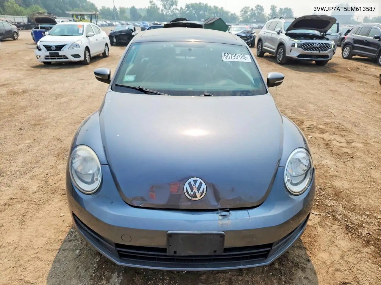 2014 Volkswagen Beetle VIN: 3VWJP7AT5EM613587 Lot: 60799106