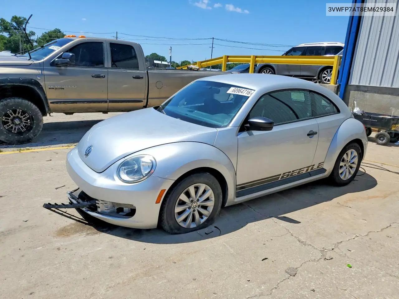 2014 Volkswagen Beetle VIN: 3VWFP7AT8EM629384 Lot: 60964716