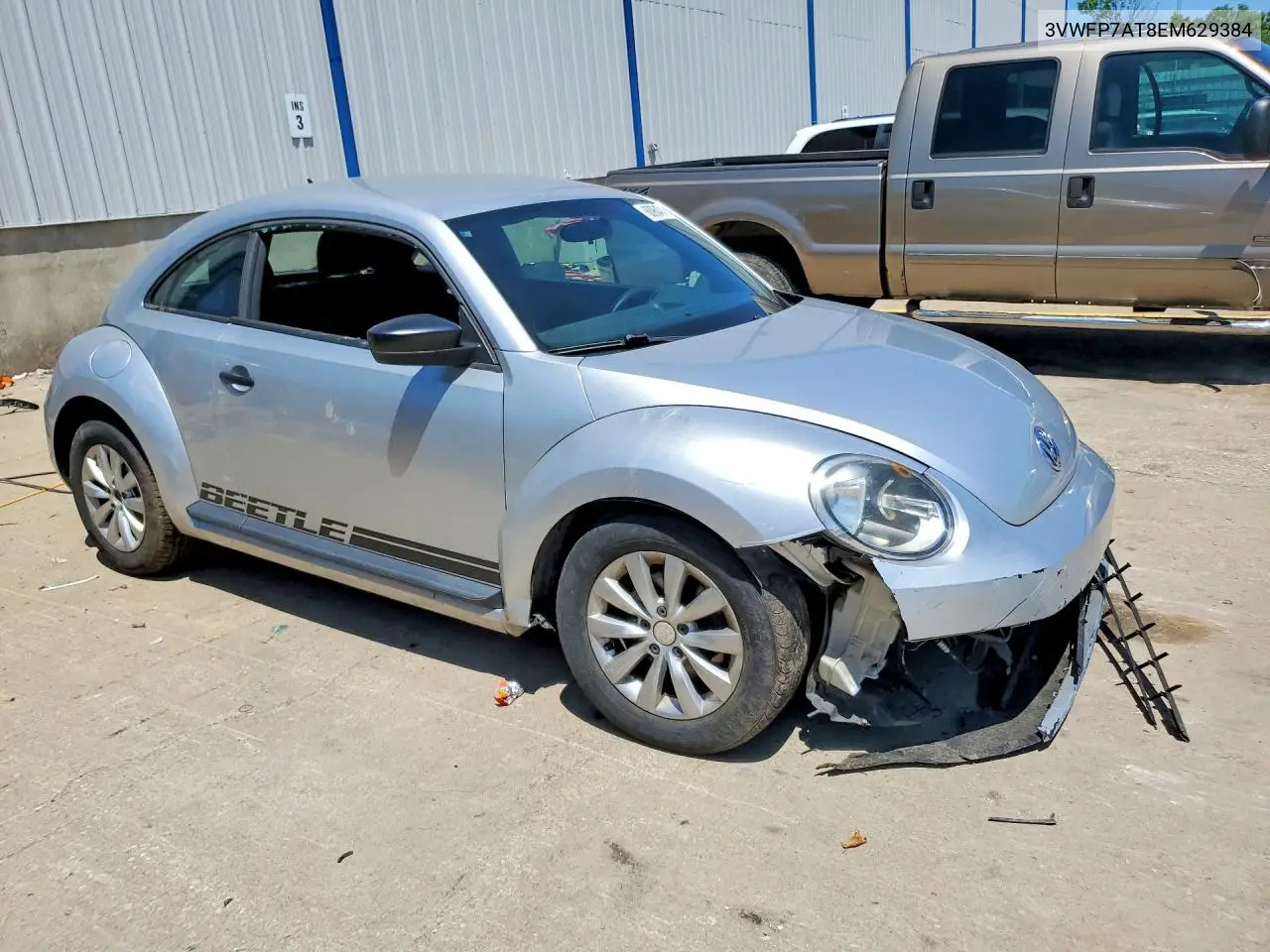 2014 Volkswagen Beetle VIN: 3VWFP7AT8EM629384 Lot: 60964716