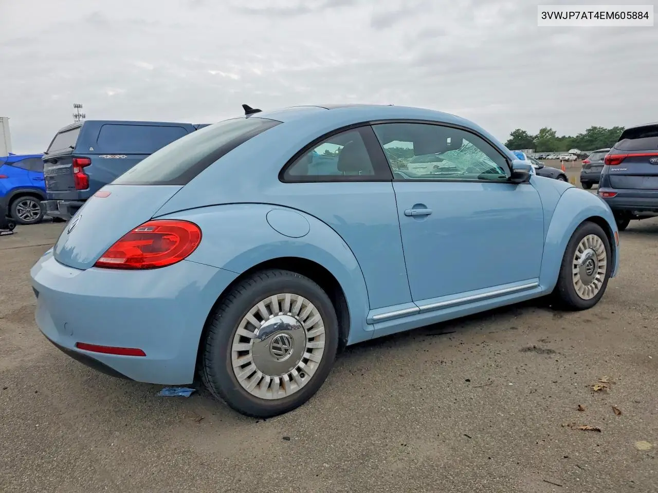 2014 Volkswagen Beetle VIN: 3VWJP7AT4EM605884 Lot: 61639816
