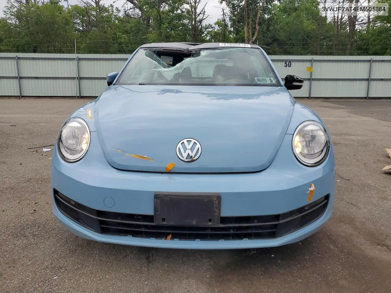 2014 Volkswagen Beetle VIN: 3VWJP7AT4EM605884 Lot: 61639816