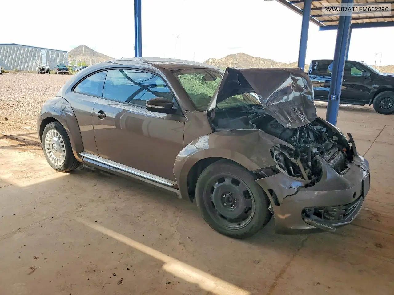 2014 Volkswagen Beetle VIN: 3VWJ07AT1EM662290 Lot: 61810636