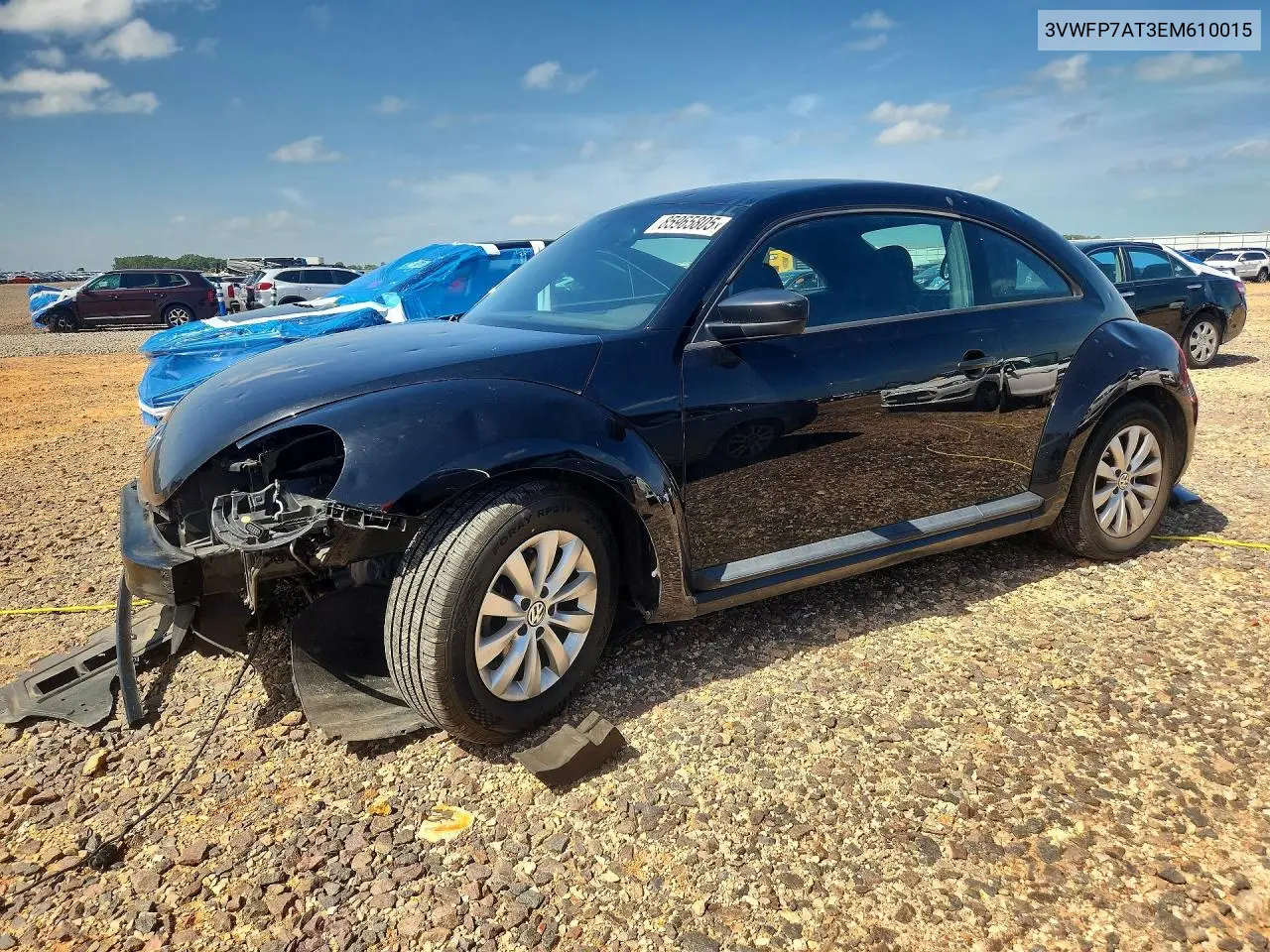 2014 Volkswagen Beetle VIN: 3VWFP7AT3EM610015 Lot: 85965805