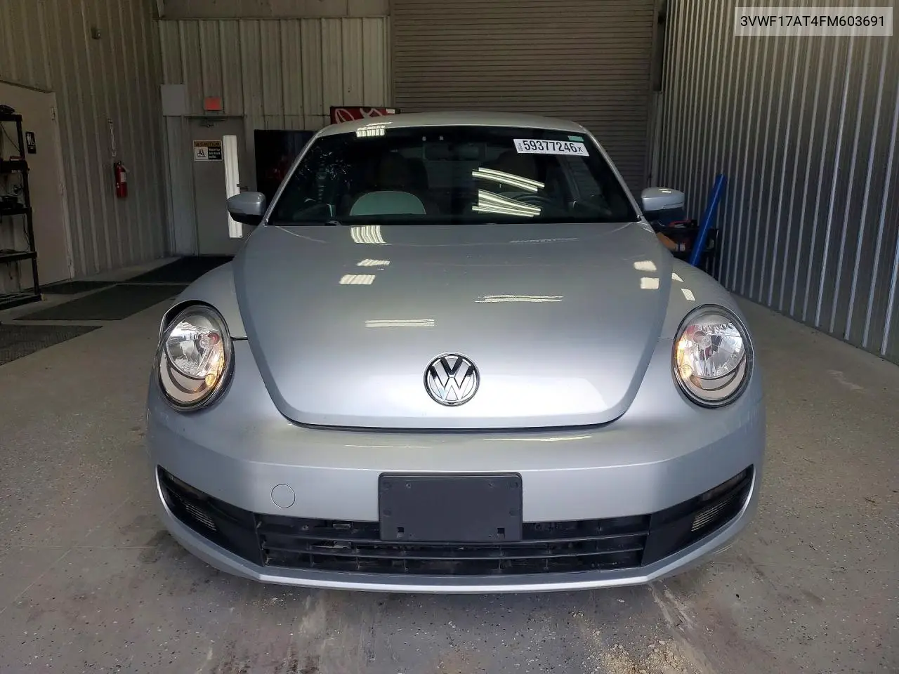 2015 Volkswagen Beetle 1.8T VIN: 3VWF17AT4FM603691 Lot: 59377246