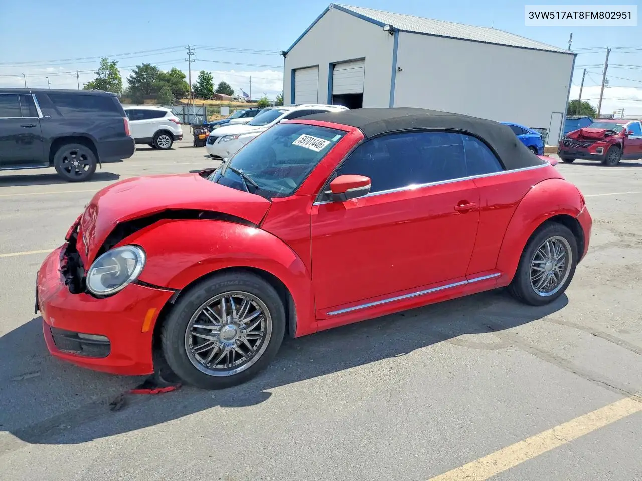 2015 Volkswagen Beetle 1.8T VIN: 3VW517AT8FM802951 Lot: 59701446