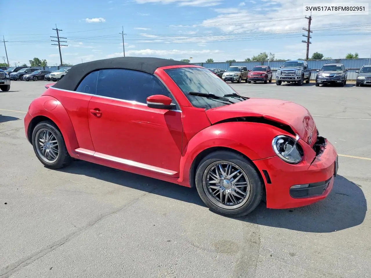 2015 Volkswagen Beetle 1.8T VIN: 3VW517AT8FM802951 Lot: 59701446
