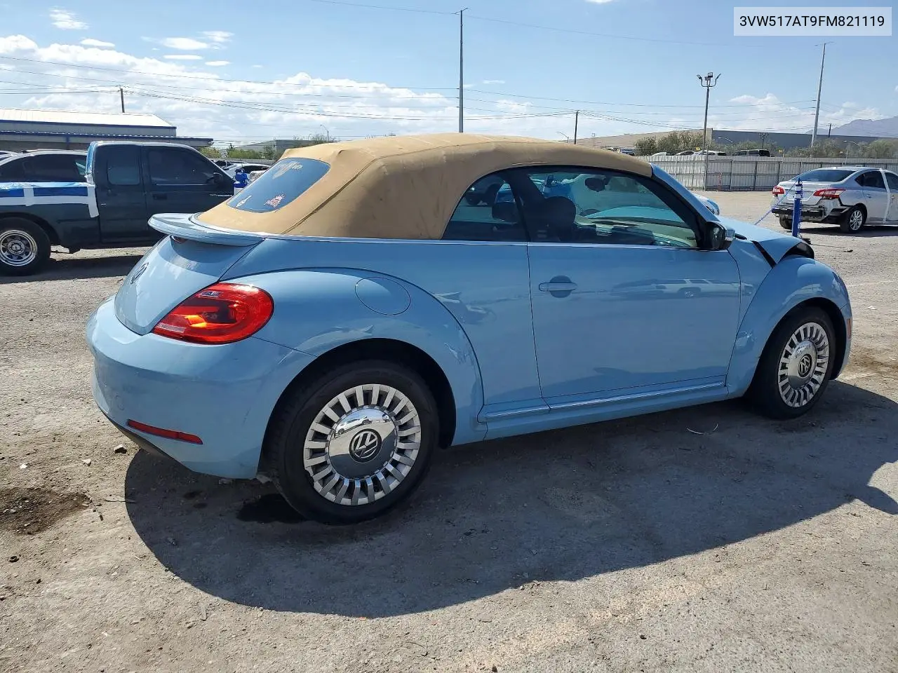2015 Volkswagen Beetle 1.8T VIN: 3VW517AT9FM821119 Lot: 61349856