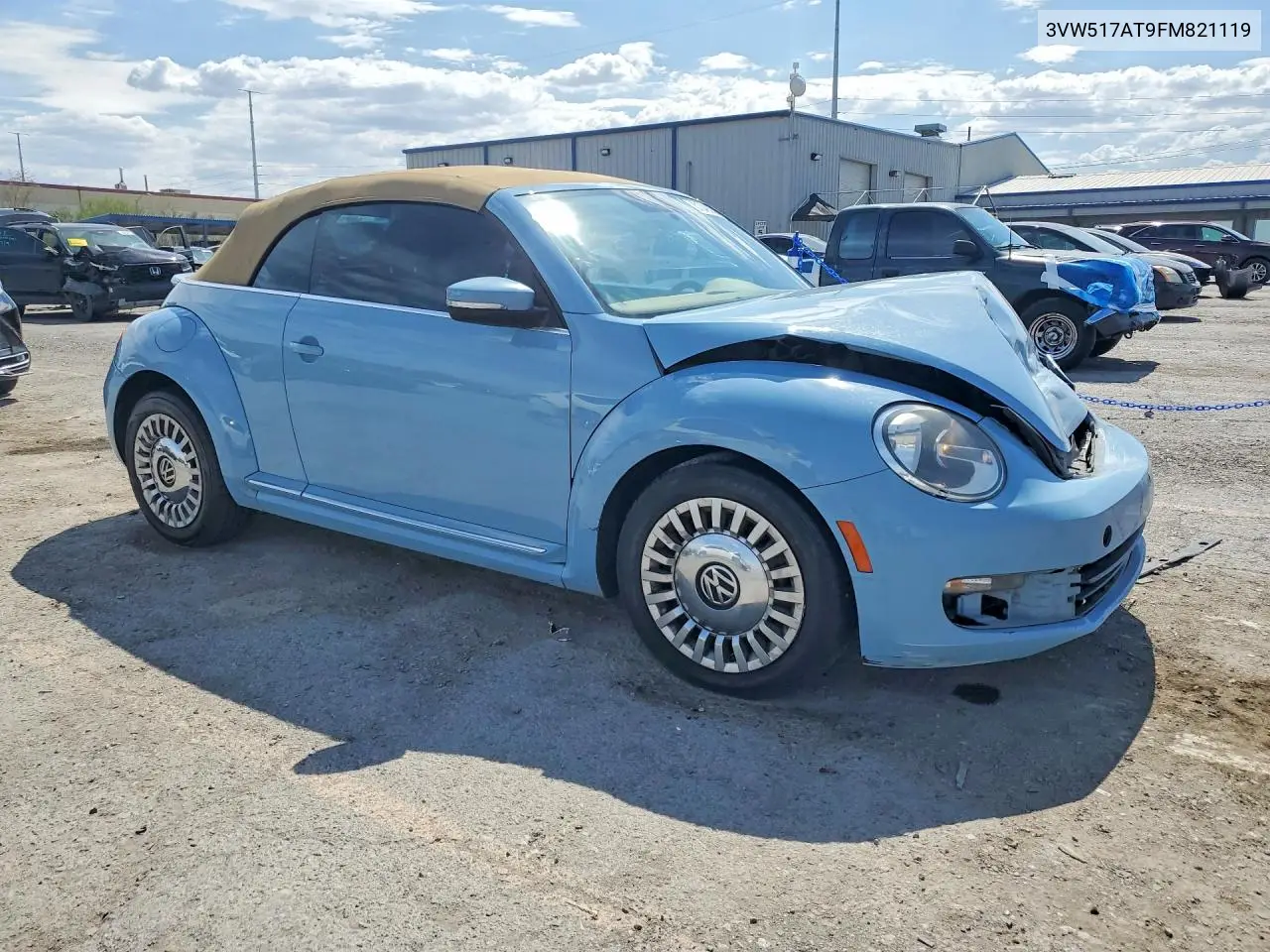 2015 Volkswagen Beetle 1.8T VIN: 3VW517AT9FM821119 Lot: 61349856