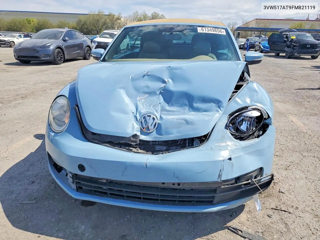 2015 Volkswagen Beetle 1.8T VIN: 3VW517AT9FM821119 Lot: 61349856