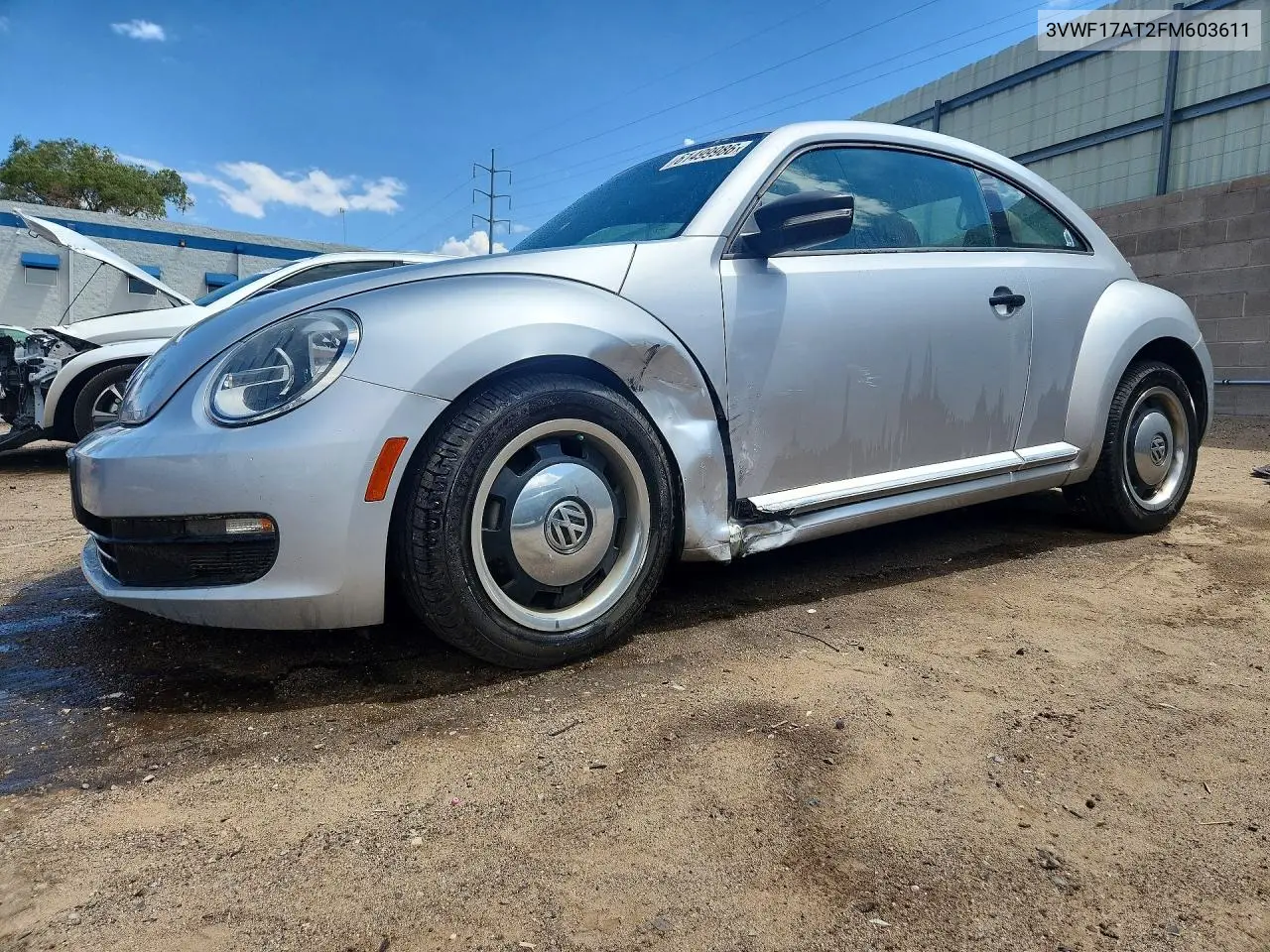 2015 Volkswagen Beetle 1.8T VIN: 3VWF17AT2FM603611 Lot: 61499986