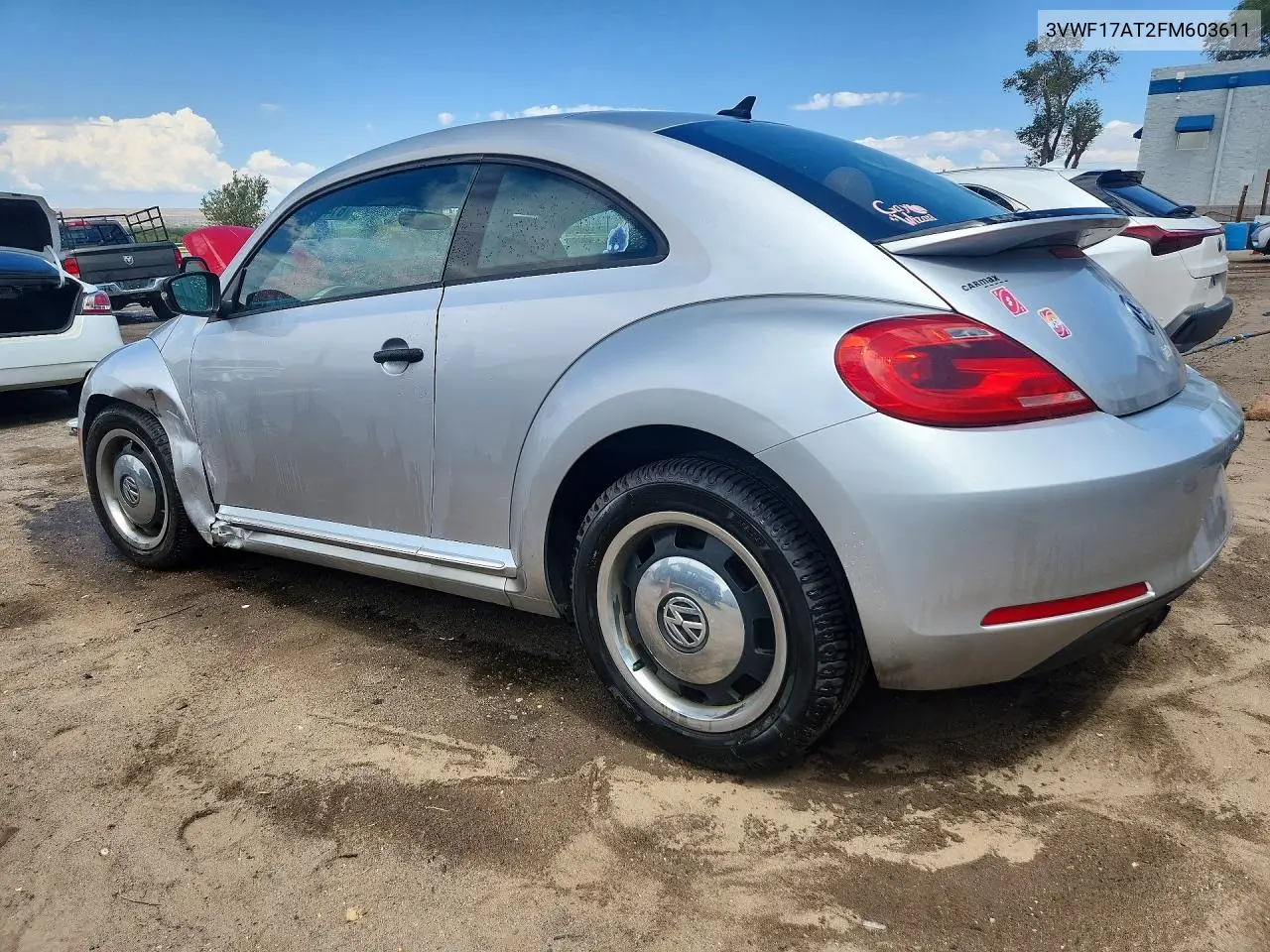 2015 Volkswagen Beetle 1.8T VIN: 3VWF17AT2FM603611 Lot: 61499986