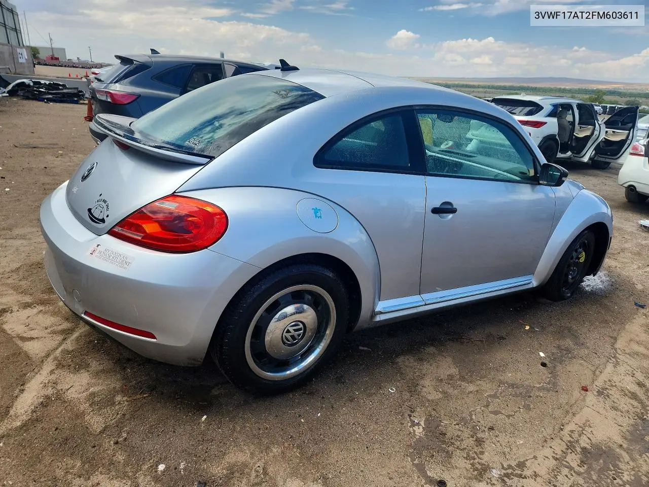 2015 Volkswagen Beetle 1.8T VIN: 3VWF17AT2FM603611 Lot: 61499986