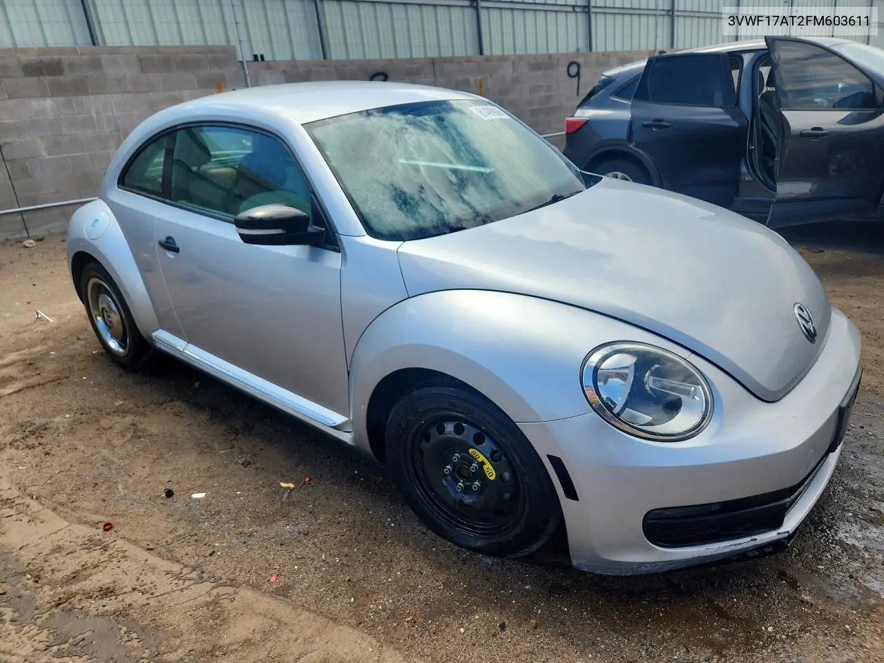 2015 Volkswagen Beetle 1.8T VIN: 3VWF17AT2FM603611 Lot: 61499986