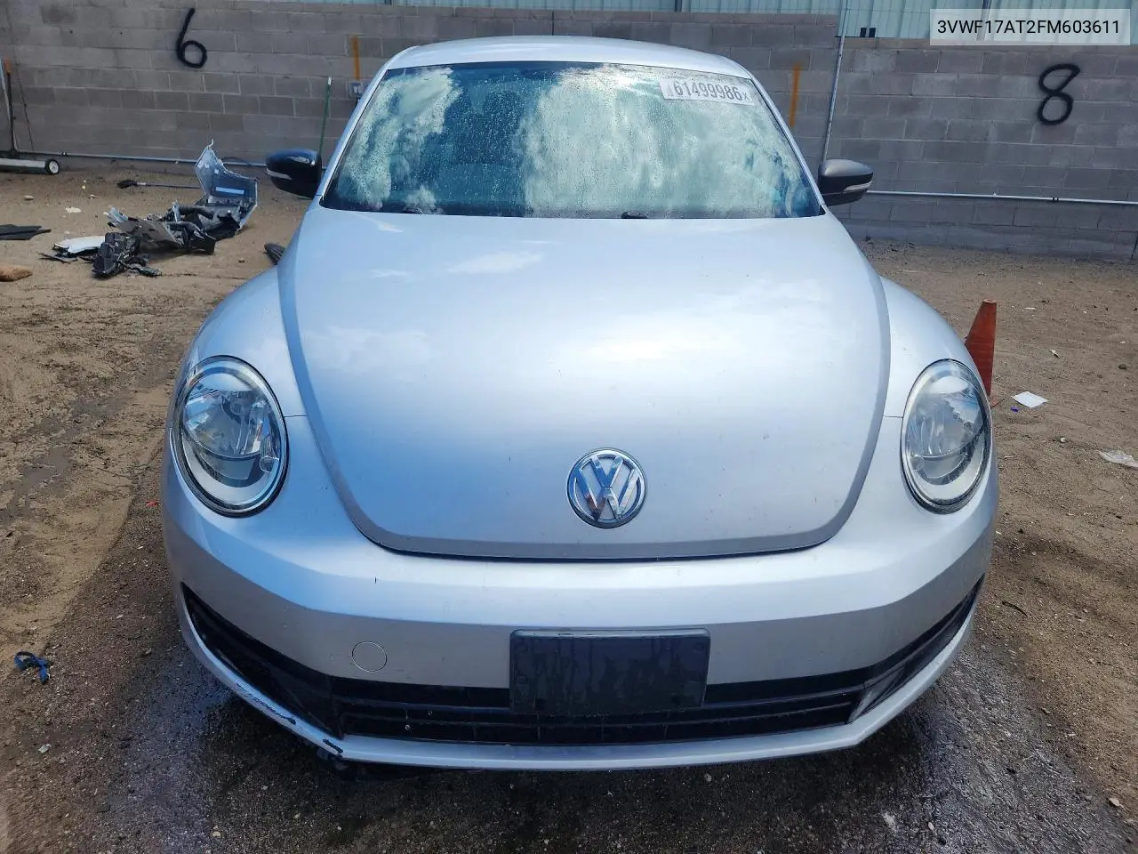 2015 Volkswagen Beetle 1.8T VIN: 3VWF17AT2FM603611 Lot: 61499986
