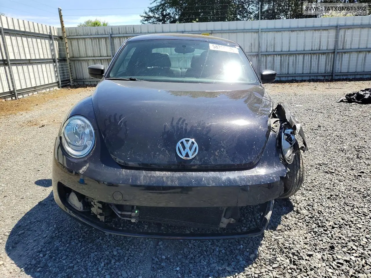 2016 Volkswagen Beetle 1.8T VIN: 3VWF17ATXGM611392 Lot: 58266176