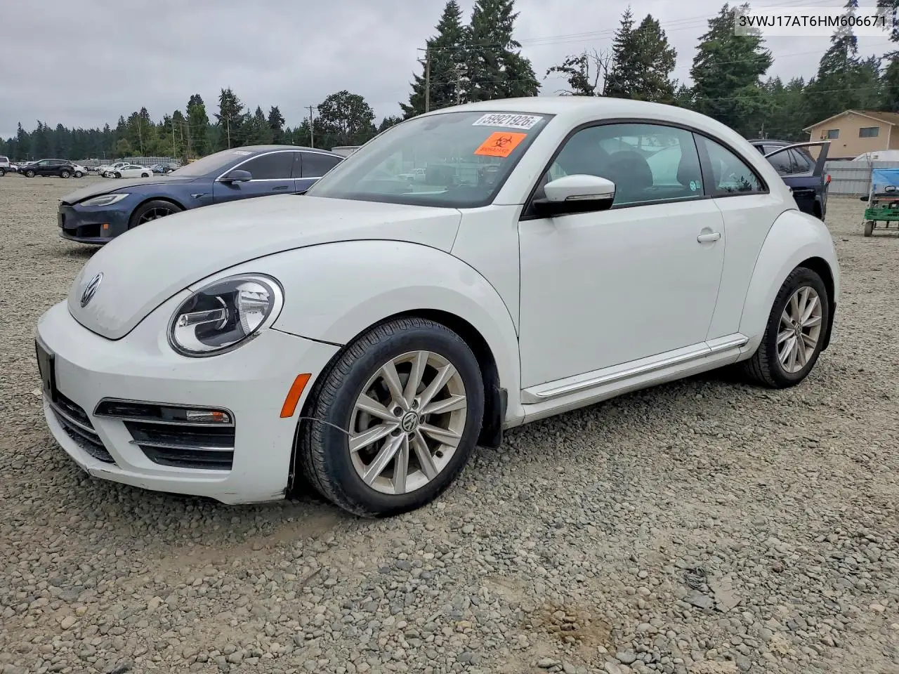 2017 Volkswagen Beetle Se VIN: 3VWJ17AT6HM606671 Lot: 59921926