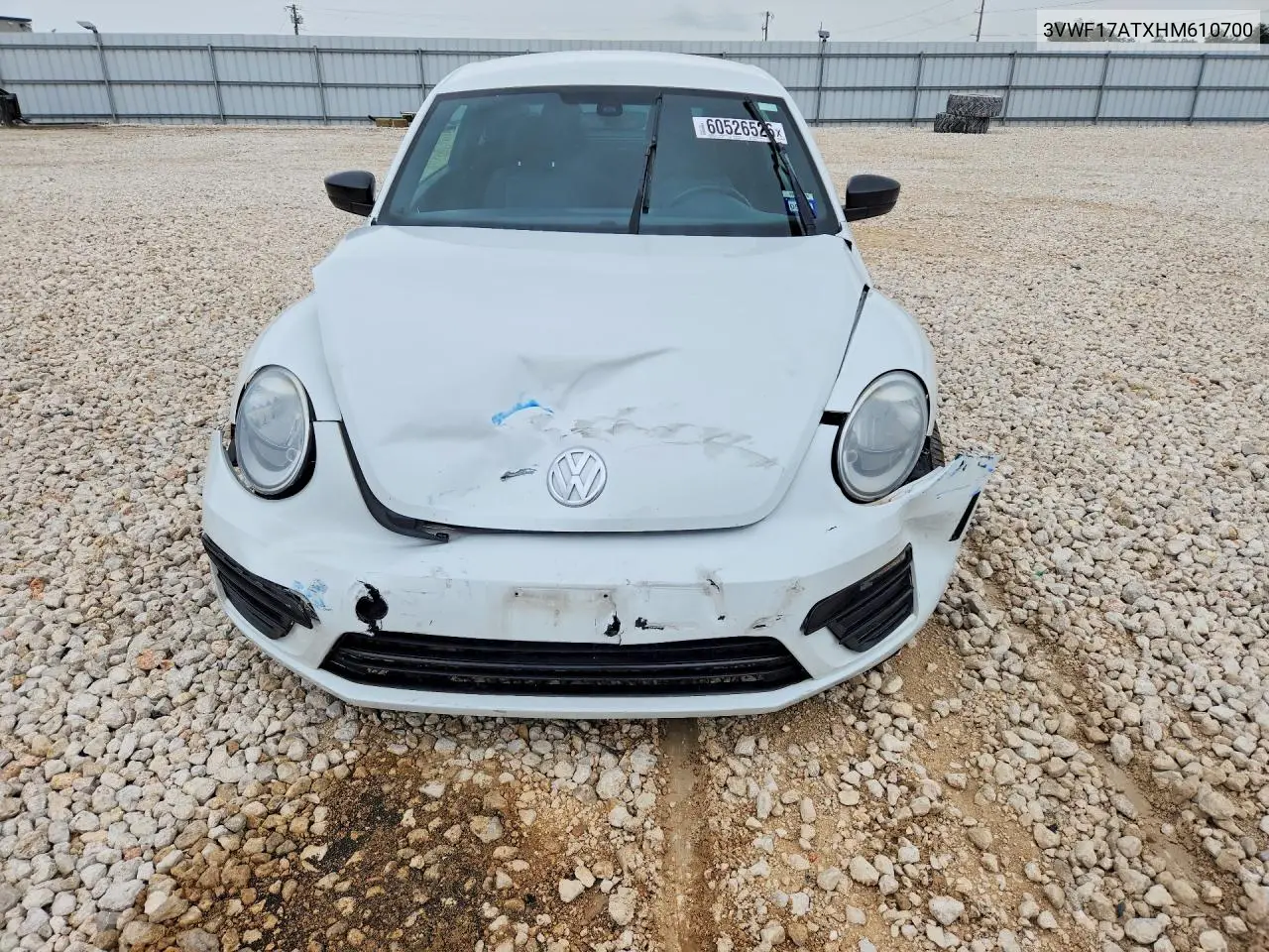 2017 Volkswagen Beetle 1.8T VIN: 3VWF17ATXHM610700 Lot: 60526526