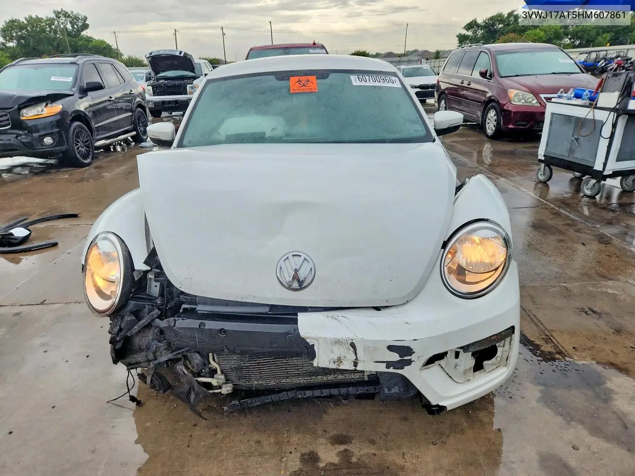 2017 Volkswagen Beetle Se VIN: 3VWJ17AT5HM607861 Lot: 60700966