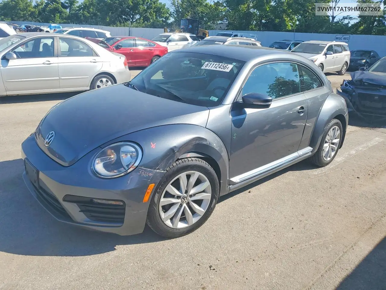 2017 Volkswagen Beetle 1.8T/S/Classic/Pink VIN: 3VWF17AT9HM627262 Lot: 61112456