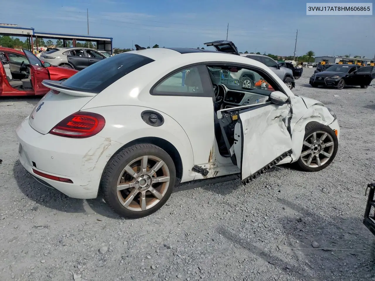 2017 Volkswagen Beetle Se VIN: 3VWJ17AT8HM606865 Lot: 61238396
