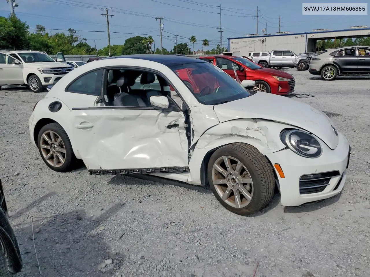 2017 Volkswagen Beetle Se VIN: 3VWJ17AT8HM606865 Lot: 61238396