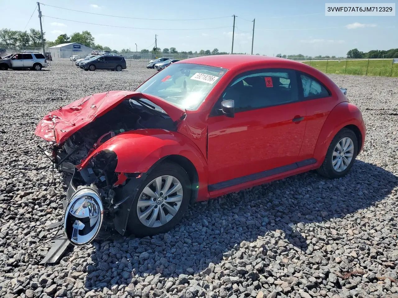 2018 Volkswagen Beetle S VIN: 3VWFD7AT6JM712329 Lot: 59218286