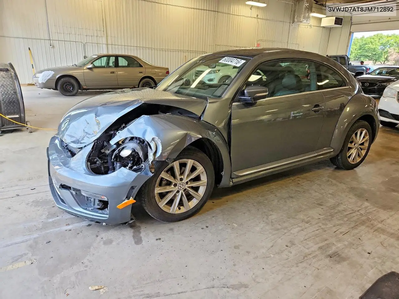 2018 Volkswagen Beetle Se VIN: 3VWJD7AT8JM712892 Lot: 60004716