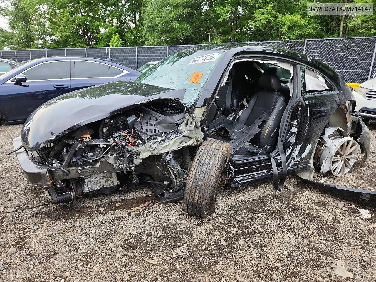 2018 Volkswagen Beetle S VIN: 3VWFD7ATXJM714147 Lot: 60074826