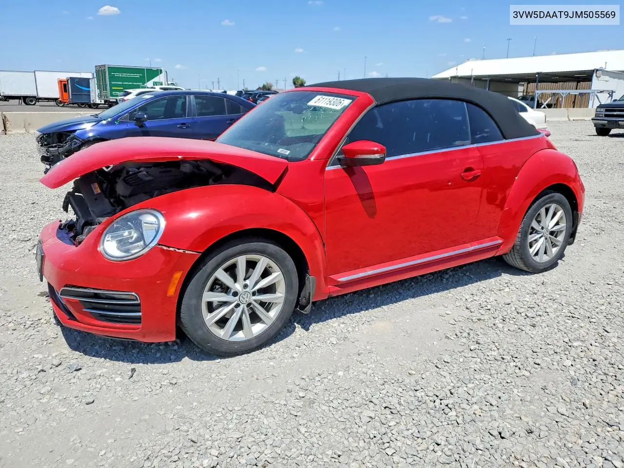 2018 Volkswagen Beetle S VIN: 3VW5DAAT9JM505569 Lot: 61119306