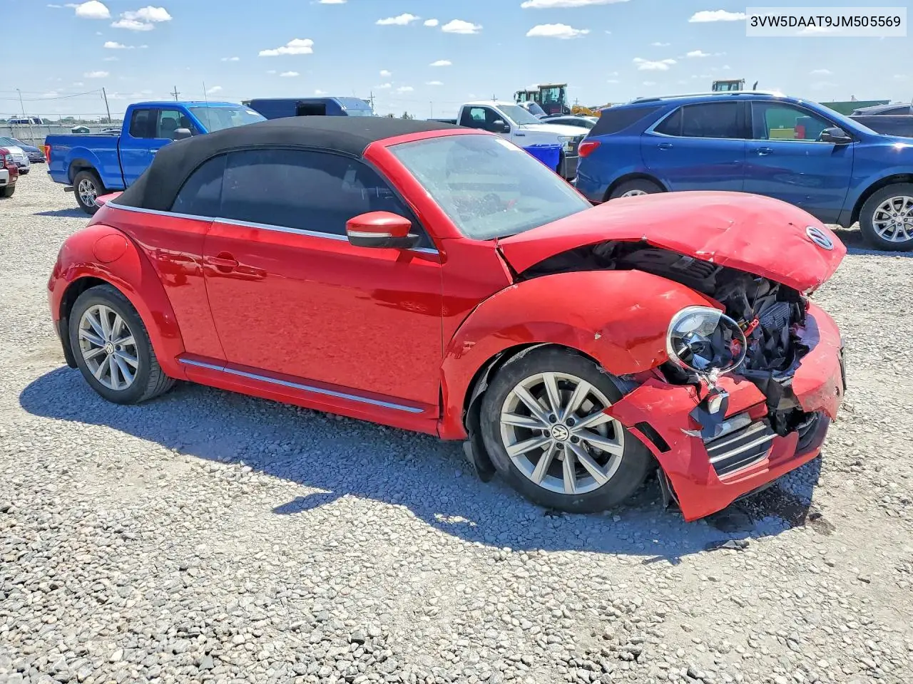 2018 Volkswagen Beetle S VIN: 3VW5DAAT9JM505569 Lot: 61119306