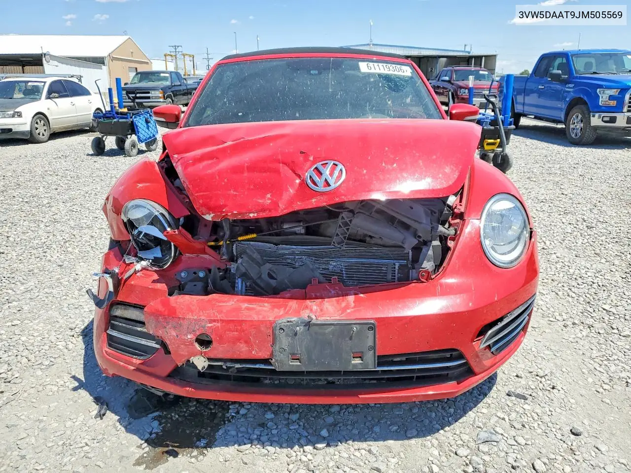 2018 Volkswagen Beetle S VIN: 3VW5DAAT9JM505569 Lot: 61119306