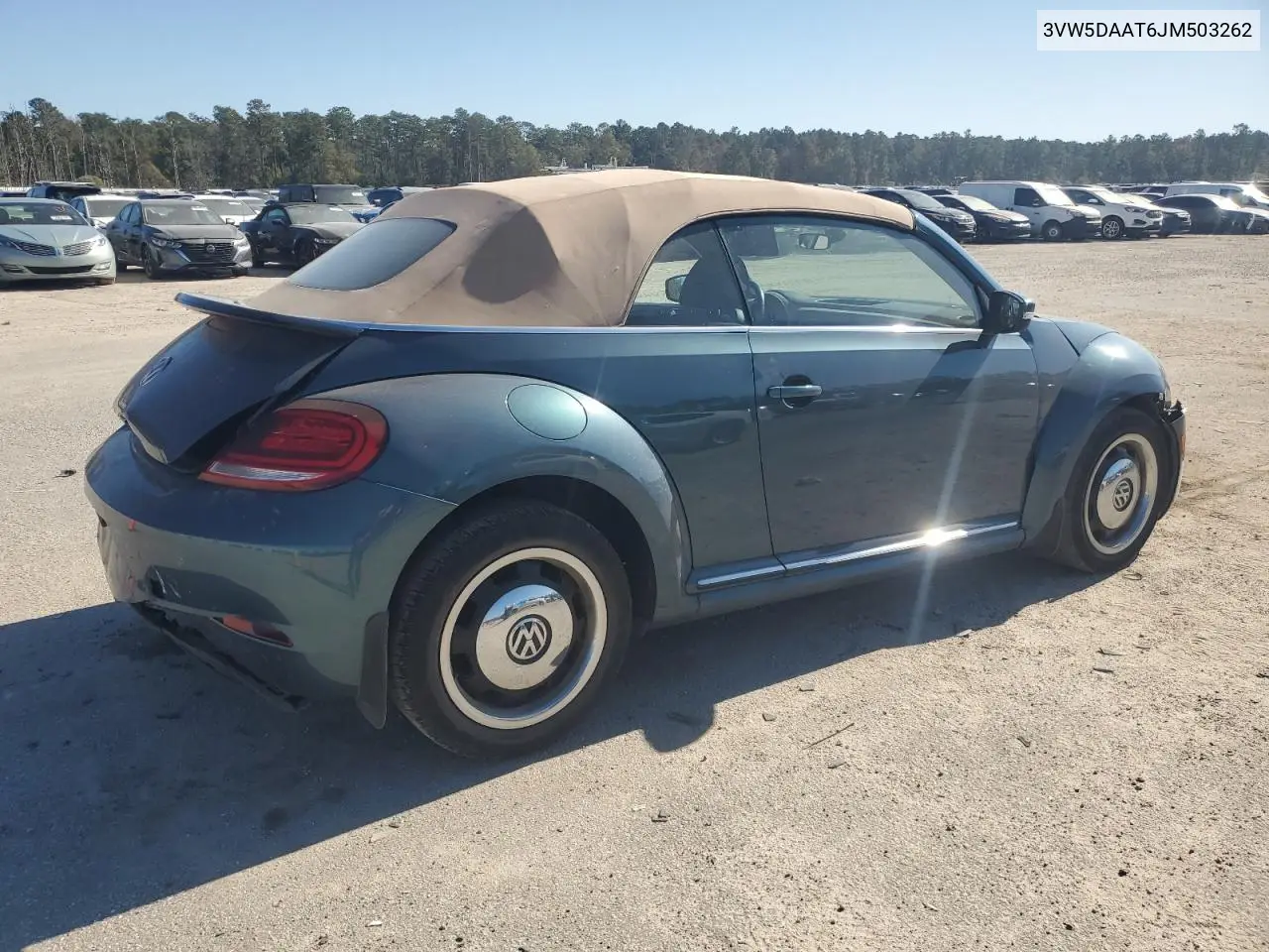 3VW5DAAT6JM503262 2018 Volkswagen Beetle S