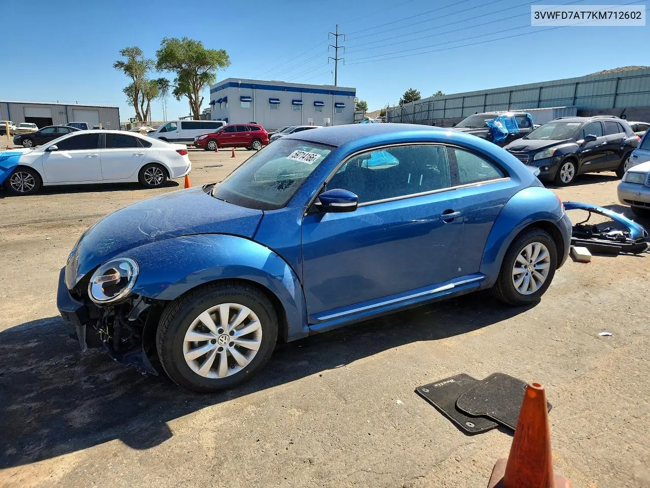 2019 Volkswagen Beetle S VIN: 3VWFD7AT7KM712602 Lot: 59714166