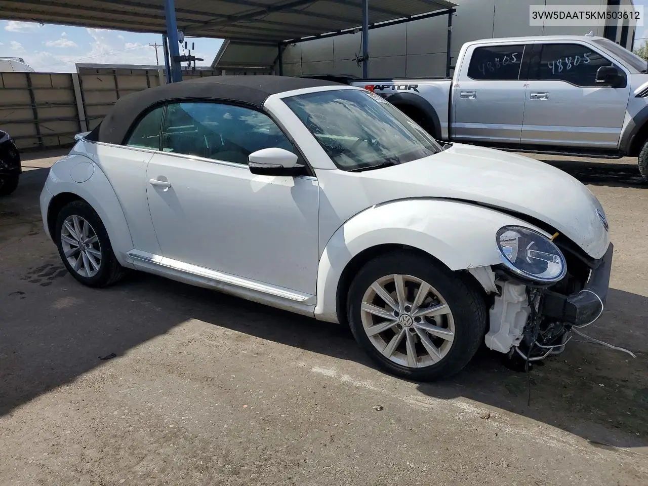 2019 Volkswagen Beetle S VIN: 3VW5DAAT5KM503612 Lot: 59912756