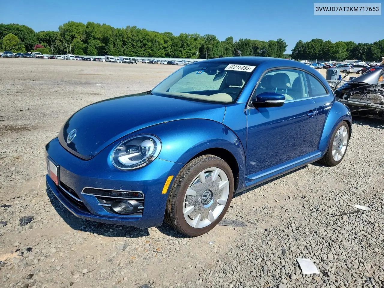 2019 Volkswagen Beetle Se VIN: 3VWJD7AT2KM717653 Lot: 60215086