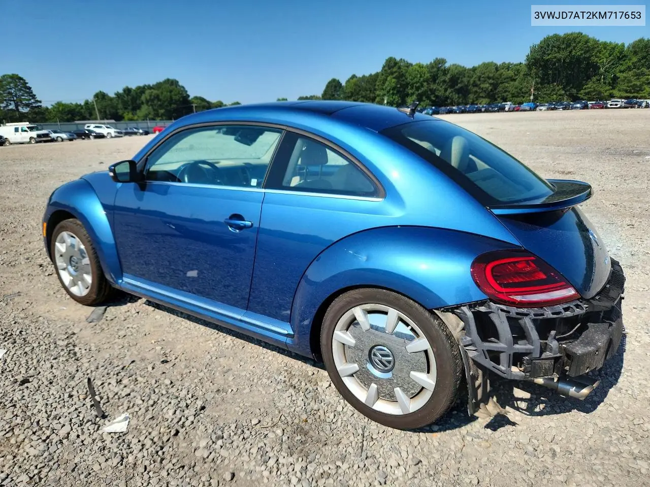 2019 Volkswagen Beetle Se VIN: 3VWJD7AT2KM717653 Lot: 60215086