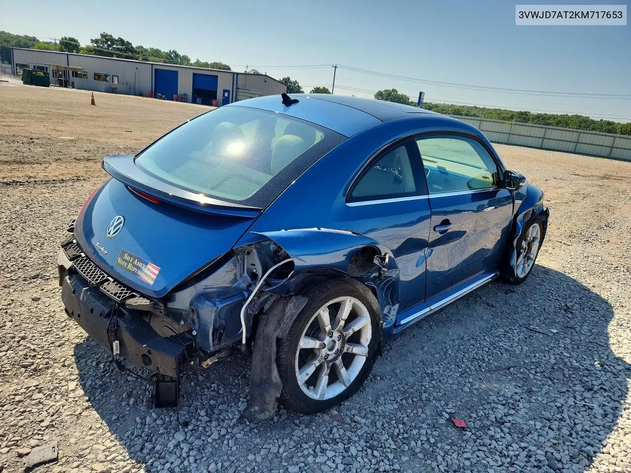2019 Volkswagen Beetle Se VIN: 3VWJD7AT2KM717653 Lot: 60215086