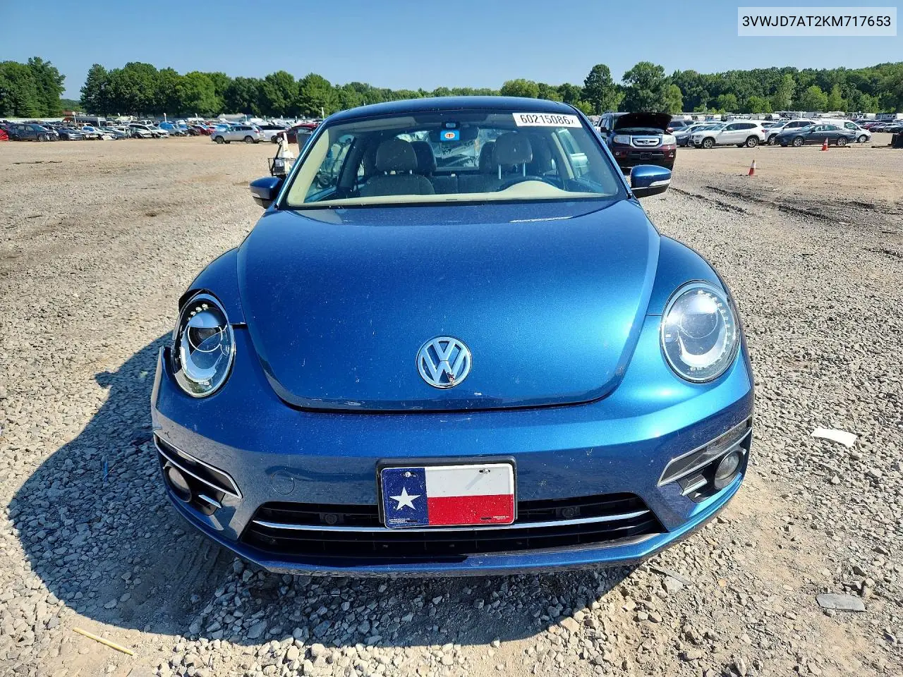 2019 Volkswagen Beetle Se VIN: 3VWJD7AT2KM717653 Lot: 60215086