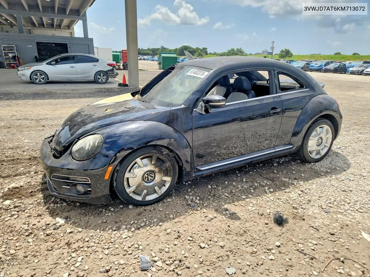 2019 Volkswagen Beetle Se VIN: 3VWJD7AT6KM713072 Lot: 61483376