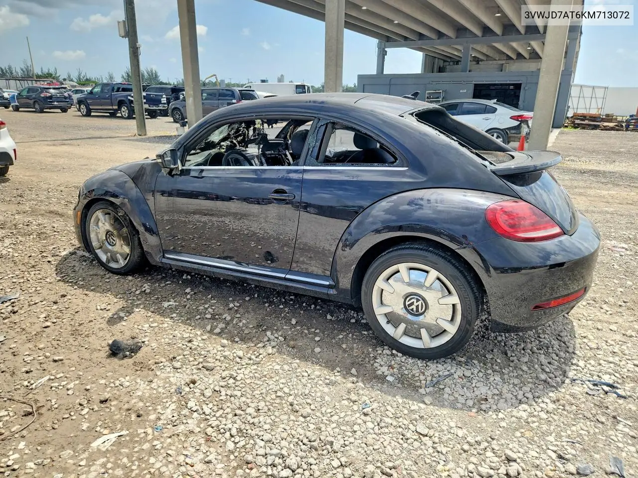2019 Volkswagen Beetle Se VIN: 3VWJD7AT6KM713072 Lot: 61483376