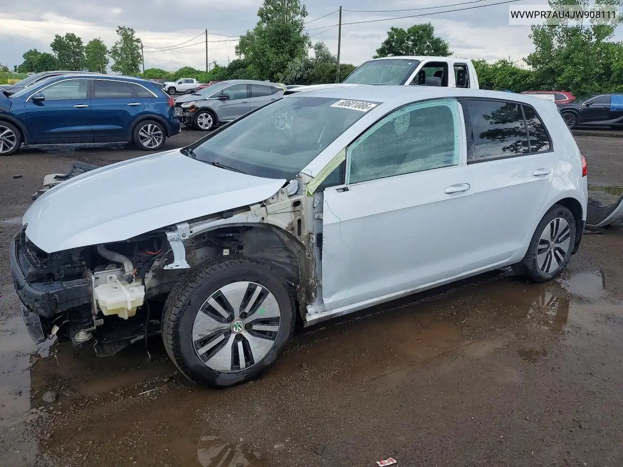 2018 Volkswagen E-Golf Sel Premium VIN: WVWPR7AU4JW908111 Lot: 60601086